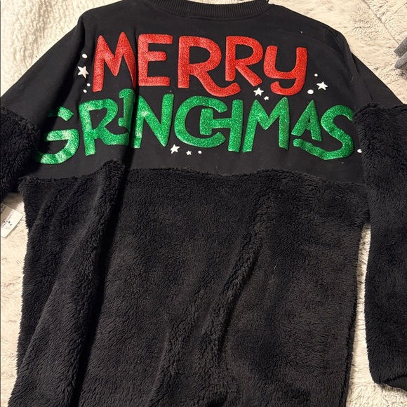Black Fleece Grinch Spirit Jersey with Festive Embroidery - Picture 2 of 4